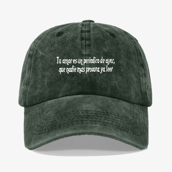 Gorra Prelavada - Tu amor es un periodico de ayer