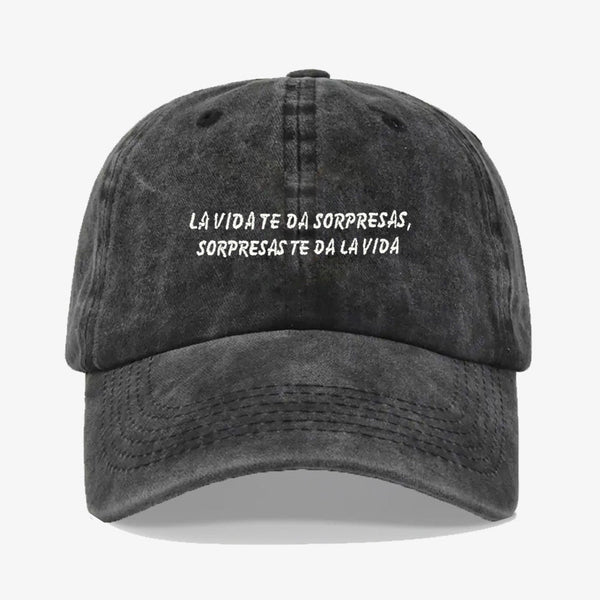 Gorra Prelavada - La vida te da sorpresas
