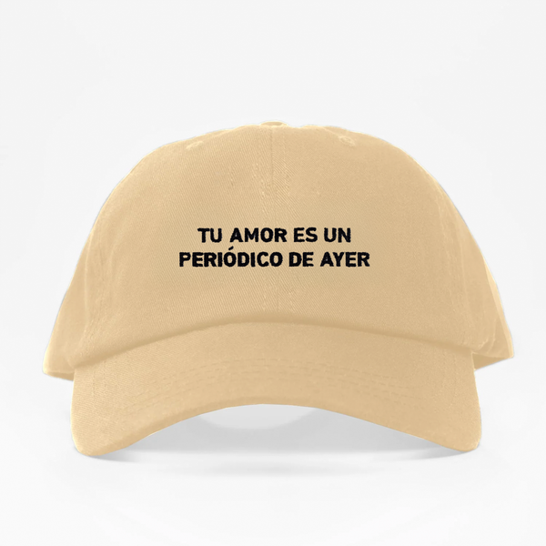 Gorra DRILL - TU AMOR ES UN PERIODICO