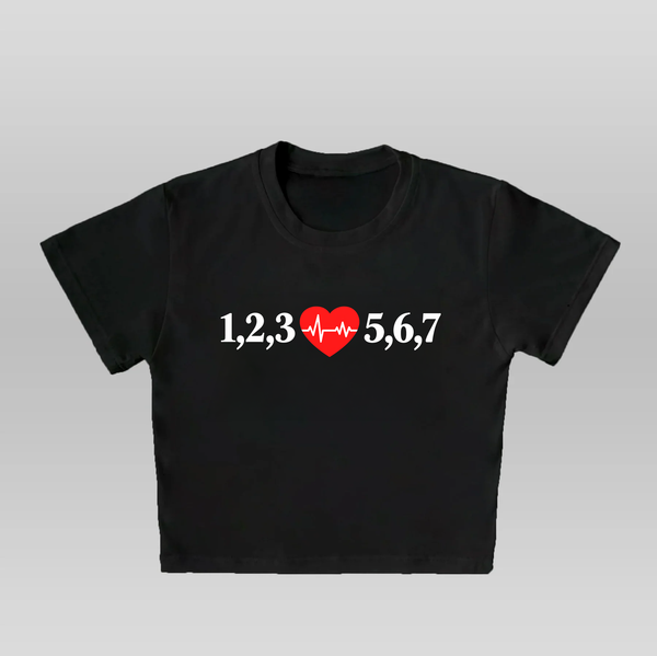 1,2,3-5,6,7 - BABY TEE/CROP TOP